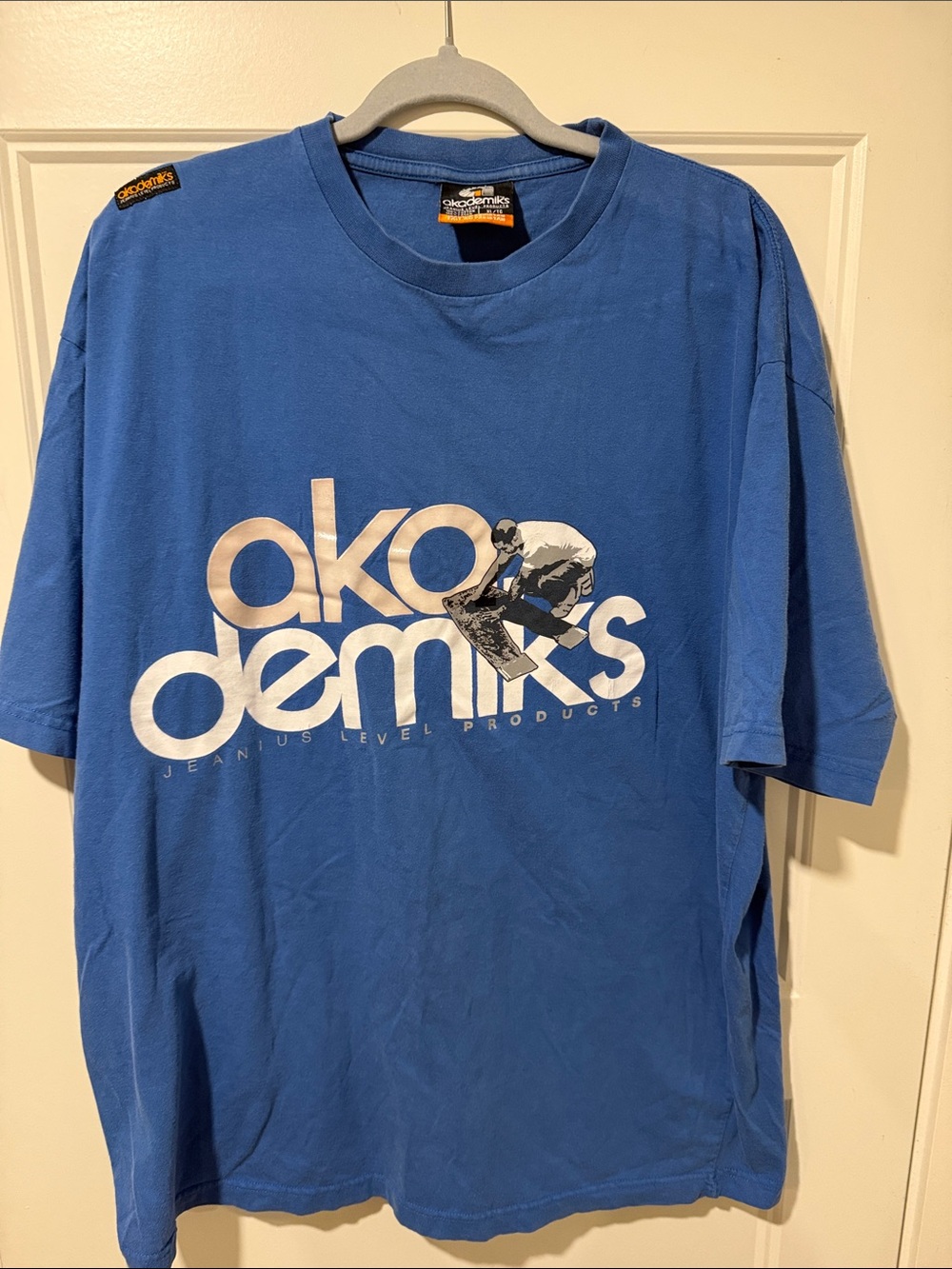 Akademiks Blue Graphic Logo Short Sleeve Tee
